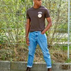 Pier One GRAPHIC T-SHIRT - Camiseta Básica - Brown, Hombre -Ofertas Pier One Tienda d517b3f0d1894a9d8595c71b41e09aaf