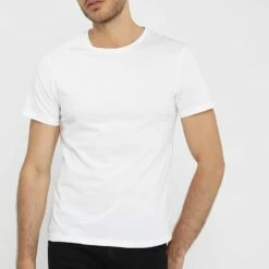 Pier One Hombre Camiseta Básica - White