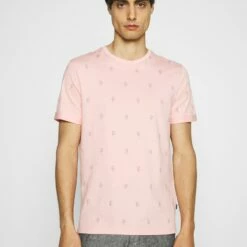 Pier One Camiseta Estampada - Pink, Hombre