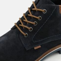Pier One Hombre LEATHER - Botines Con Cordones - Dark Blue -Ofertas Pier One Tienda d9b564704f36436d96f9c105484ba144