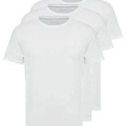 Pier One Hombre 3 PACK - Camiseta Básica - White