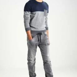 Pier One Jersey De Punto - Mottled Grey/dark Blue, Hombre -Ofertas Pier One Tienda e6cab26b75084caa99fa7dc2dba40c7c