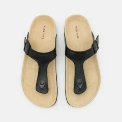 Pier One UNISEX - Sandalias De Dedo - Black, Unisexo -Ofertas Pier One Tienda e70e6d897c97497eb35826036316c96f