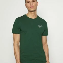 Pier One Hombre Camiseta Estampada - Dark Green