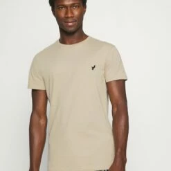 Pier One Hombre Camiseta Básica - Beige