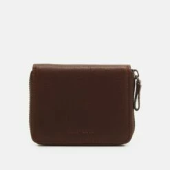 Pier One LEATHER UNISEX - Monedero - Brown, Unisexo