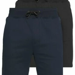 Pier One Hombre 2 PACK - Shorts - Dark Blue/black