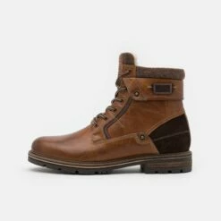 Pier One Hombre Botines Con Cordones - Cognac