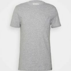 Pier One Hombre Camiseta Estampada - Light Grey Melange