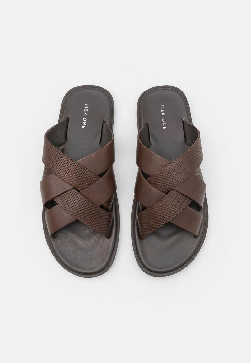 Pier One Hombre LEATHER - Sandalias Planas - Brown 6 Pier One Hombre LEATHER - Sandalias Planas - Brown - Imagen 4
