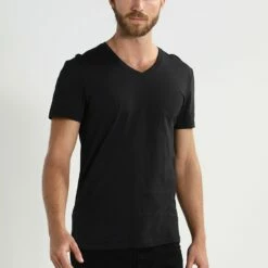 Pier One Hombre 2 PACK - Camiseta Básica - Black -Ofertas Pier One Tienda f5ae58d798ac495dae21da6170c2b2ec