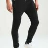 Pier One Hombre BIKER JOGGER - Pantalones Deportivos - Black -Ofertas Pier One Tienda f631af0b066c4c418b43e4e434136360