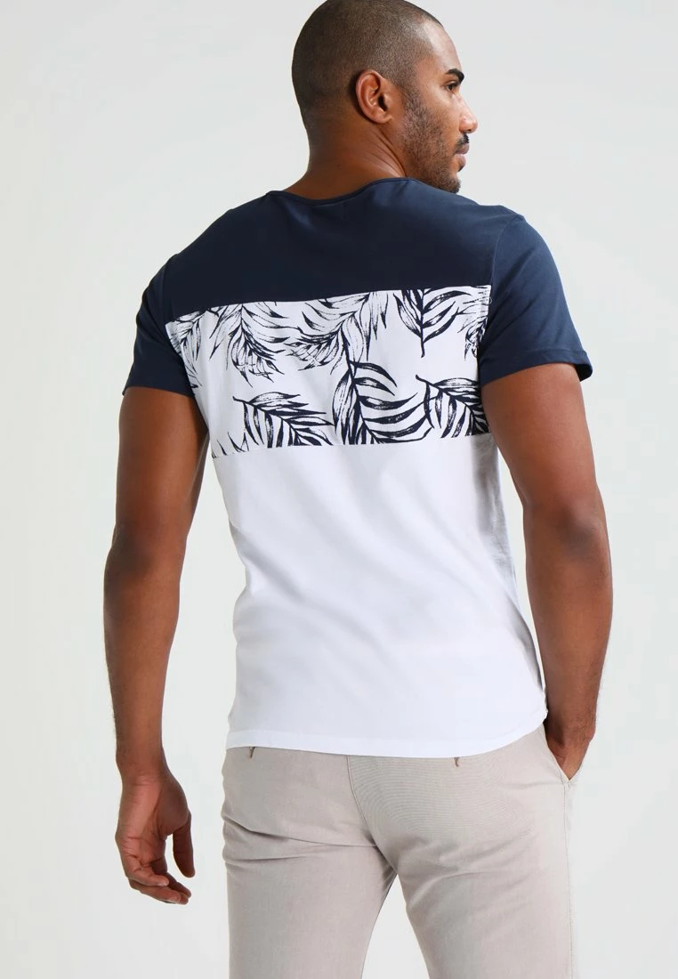 Pier One Hombre Camiseta Estampada - Navy/white 5 Pier One Hombre Camiseta Estampada - Navy/white - Imagen 3