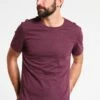 Pier One Hombre Camiseta Básica - Bordeaux Melange -Ofertas Pier One Tienda f8786116f078433ead2135d29ff876ec