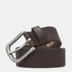 Pier One Hombre LEATHER - Cinturón - Brown -Ofertas Pier One Tienda f9e1b6b2b3f246c8b0f8f2a9fa996833