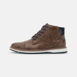 Ofertas Pier One Tienda 49 Pier One Hombre Botines Con Cordones - Brown