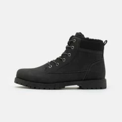 Ofertas Pier One Tienda 41 Pier One Hombre Botines Con Cordones - Black
