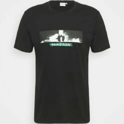 Pier One Hombre MATRIX TEE - Camiseta Estampada - Black -Ofertas Pier One Tienda fe5cece306534a258c7704d21ba5b0fe