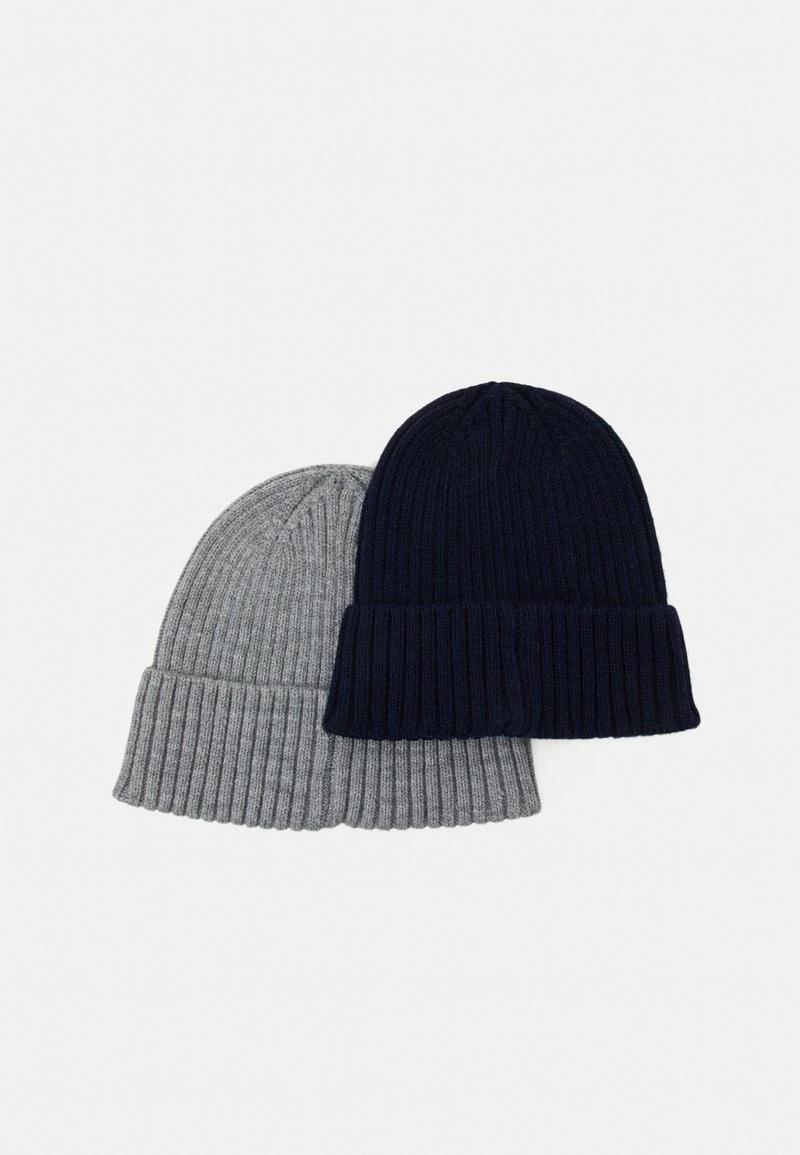 Pier One Unisexo 2 PACK UNISEX - Gorro - Grey/dark Blue 4 Pier One Unisexo 2 PACK UNISEX - Gorro - Grey/dark Blue - Imagen 2